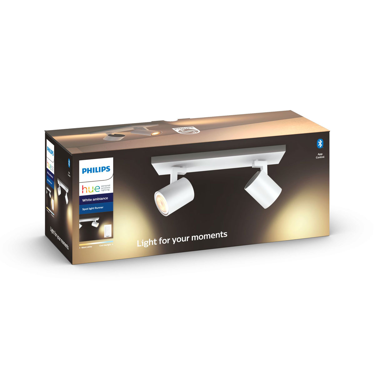 Philips Hue LED-Spotserie White Runner 2 Spots weiß Bild 2