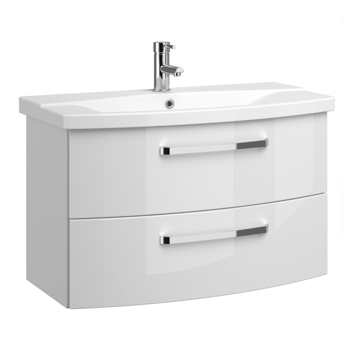 Pelipal Waschtischunterschrank Asti weiß hochglanz Fokus 4010 80 x 49,2 x 43 cm Bild 1
