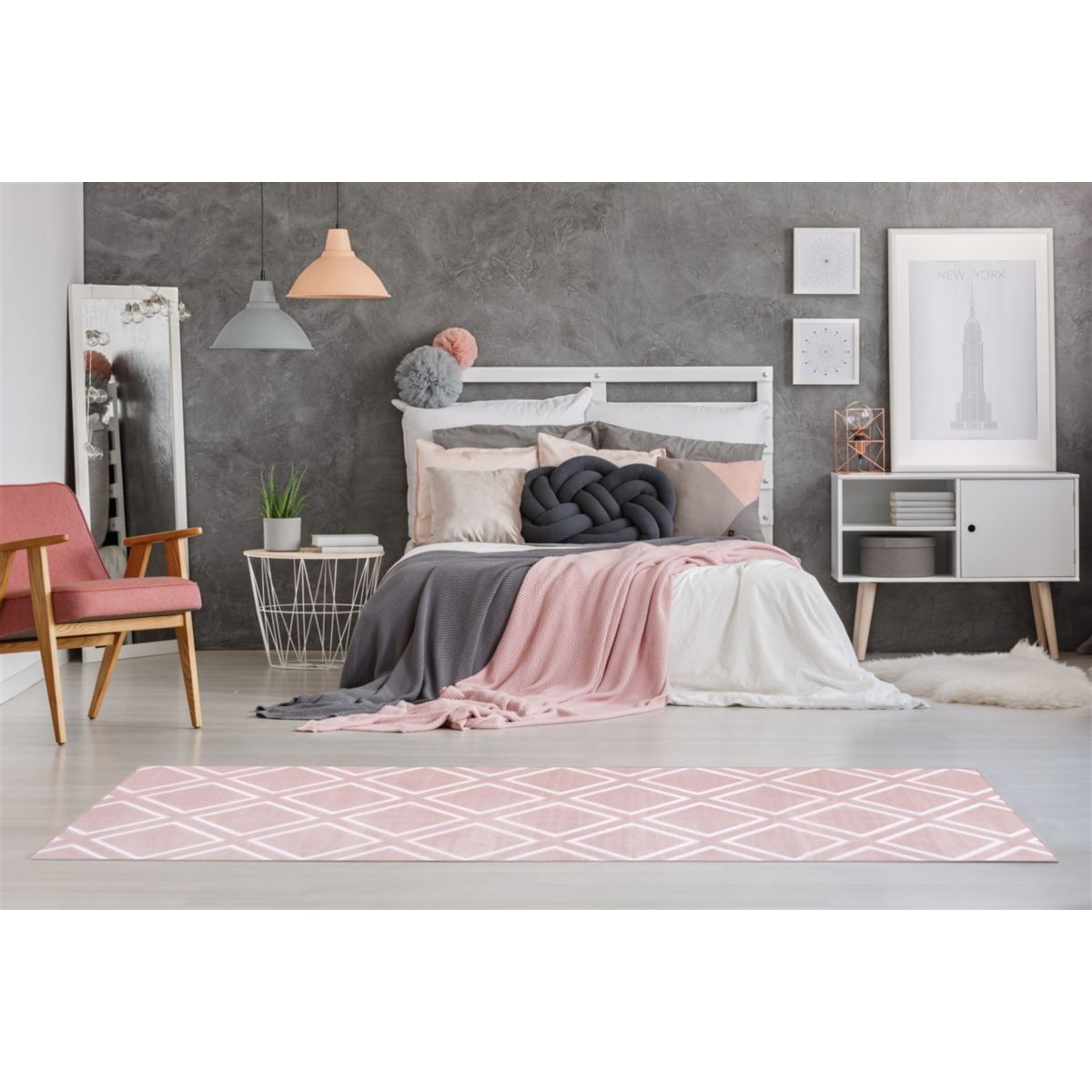 Hochflorteppich „Monroe 200“, rosa Bild 6