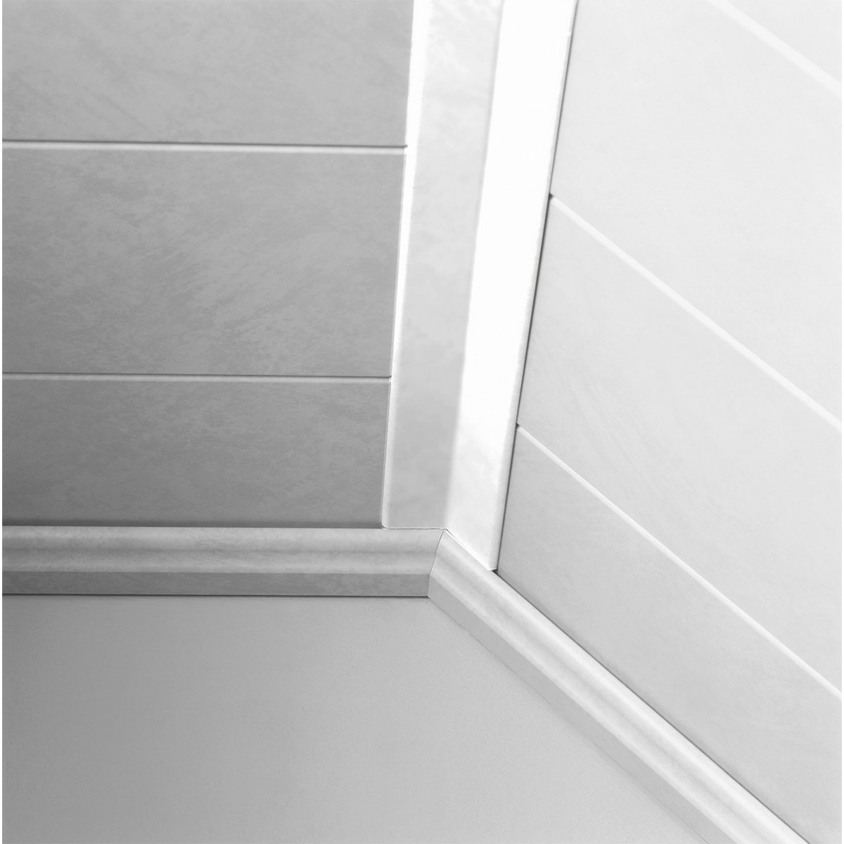 Faltleiste Weiß Hochglanz 2,6 m Bild 2