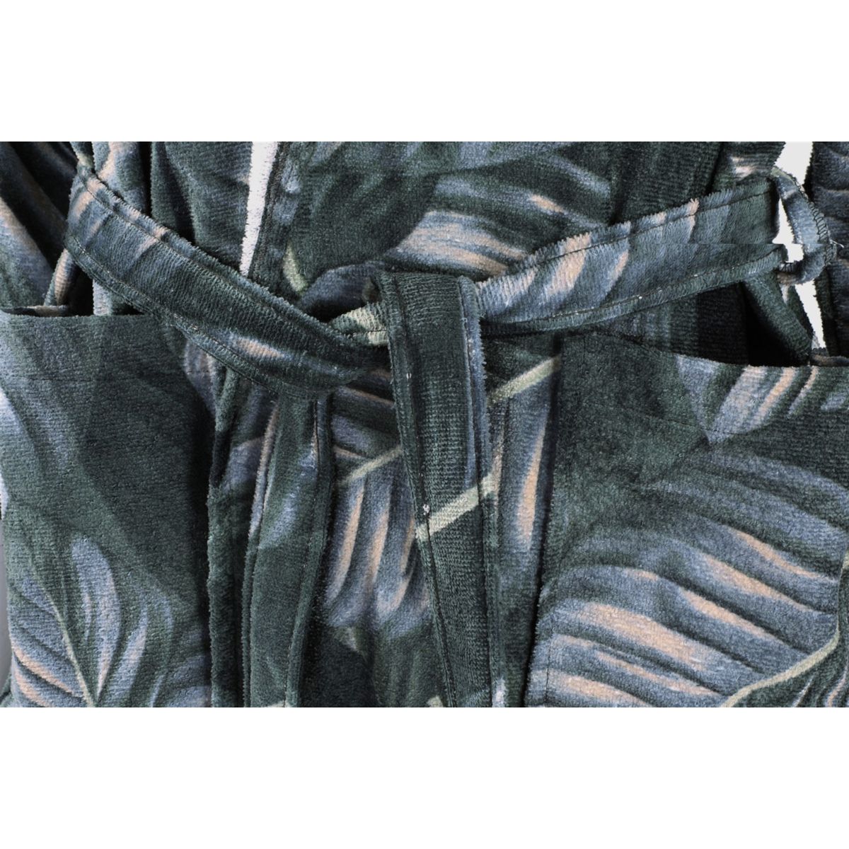 Bademantel Tropical 125 Schwarz / Grün L Bild 6