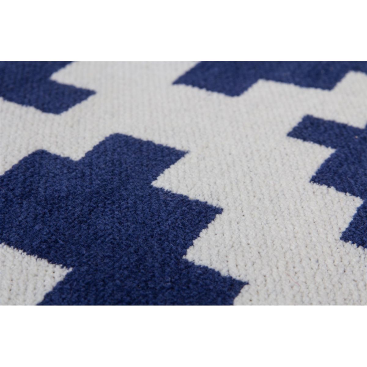 Pouf und Kissen Set Unwind 260 weiss blau 80x80cm Bild 5