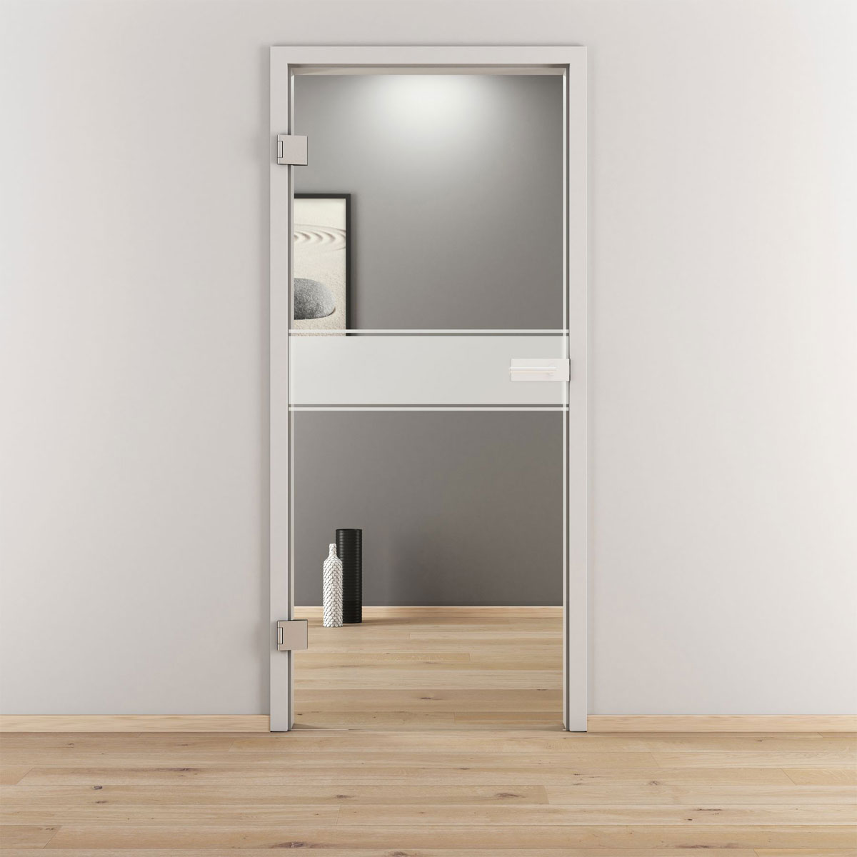 Novadoors Glasdrehtür NOVA 593 klar 70,9 x 197,2 cm Links Bild 1