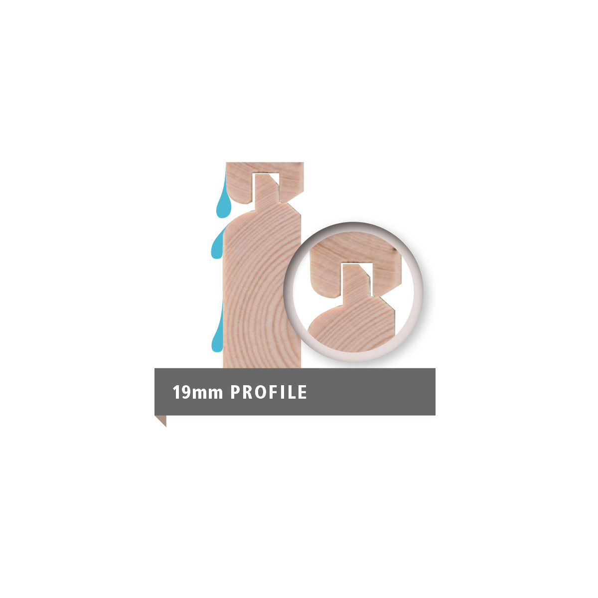 Karibu Gartenhaus Glücksburg 3 naturbelassen Bild 6