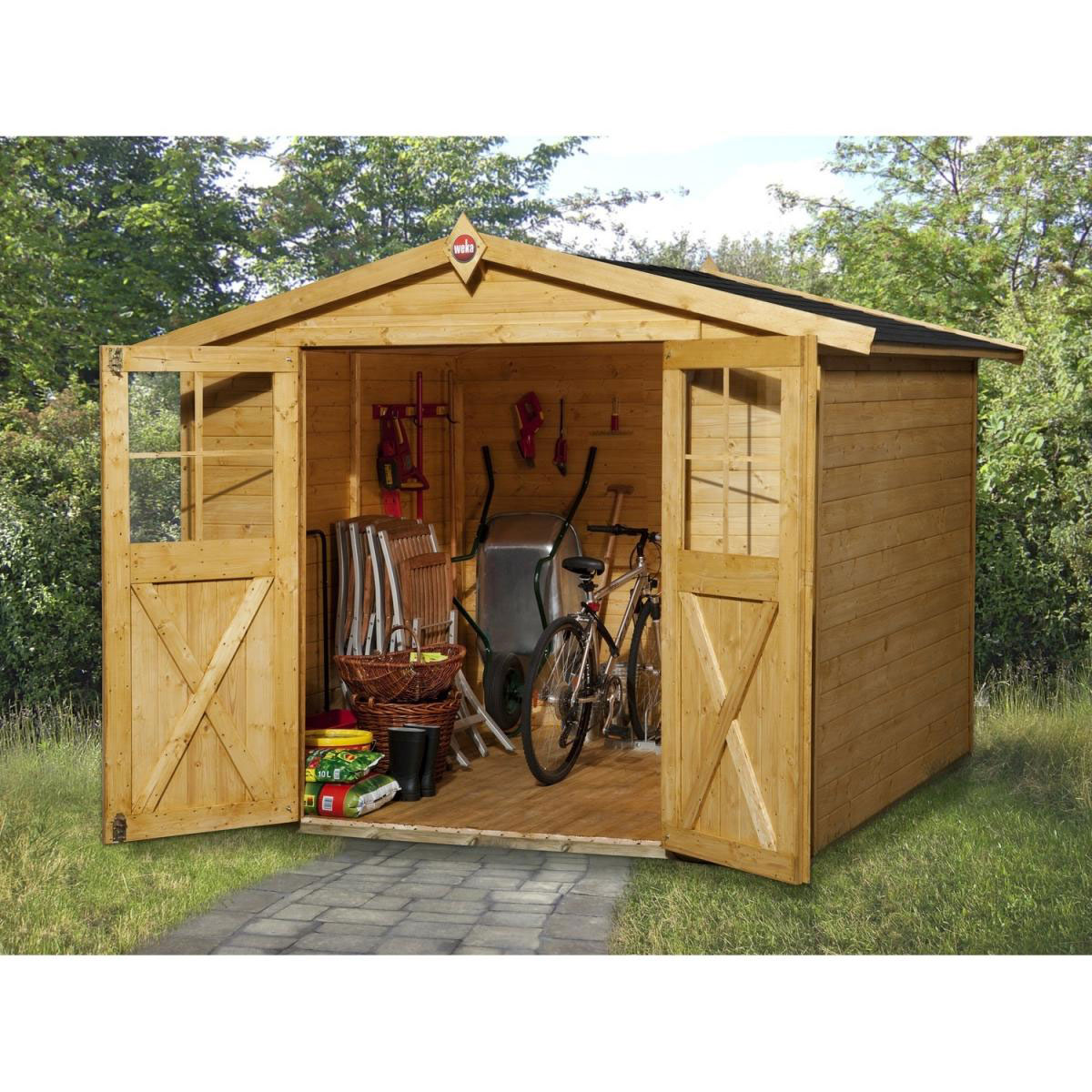 Weka Gartenhaus 316 290 x 318 x 221 cm Bild 1