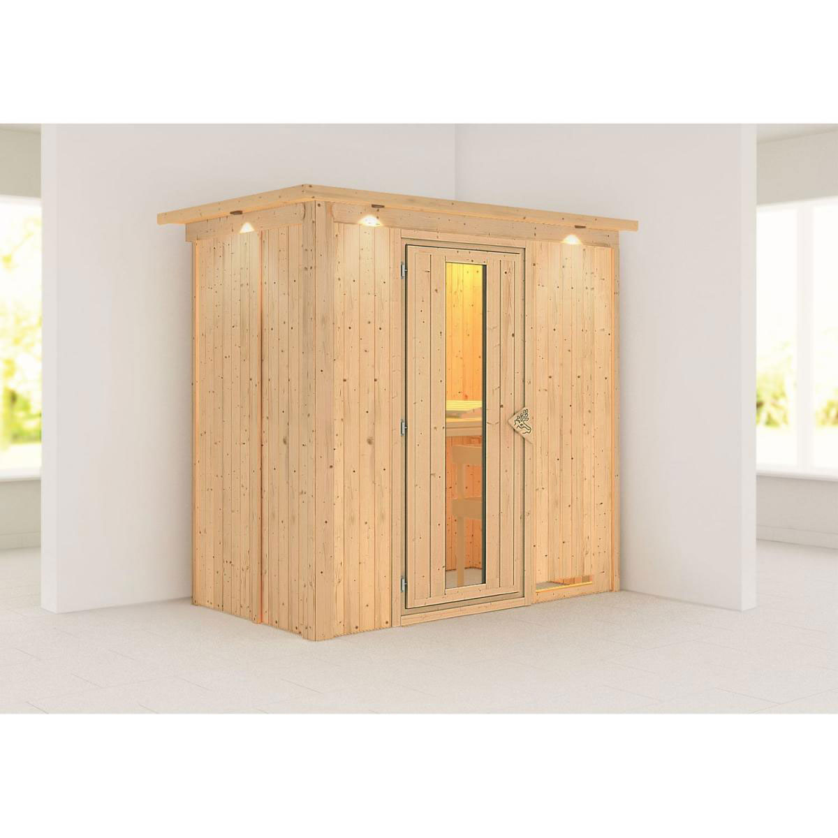 Karibu Variado Fronteinstieg ohne Zubehör mit Kranz Energiespartür Bild 1