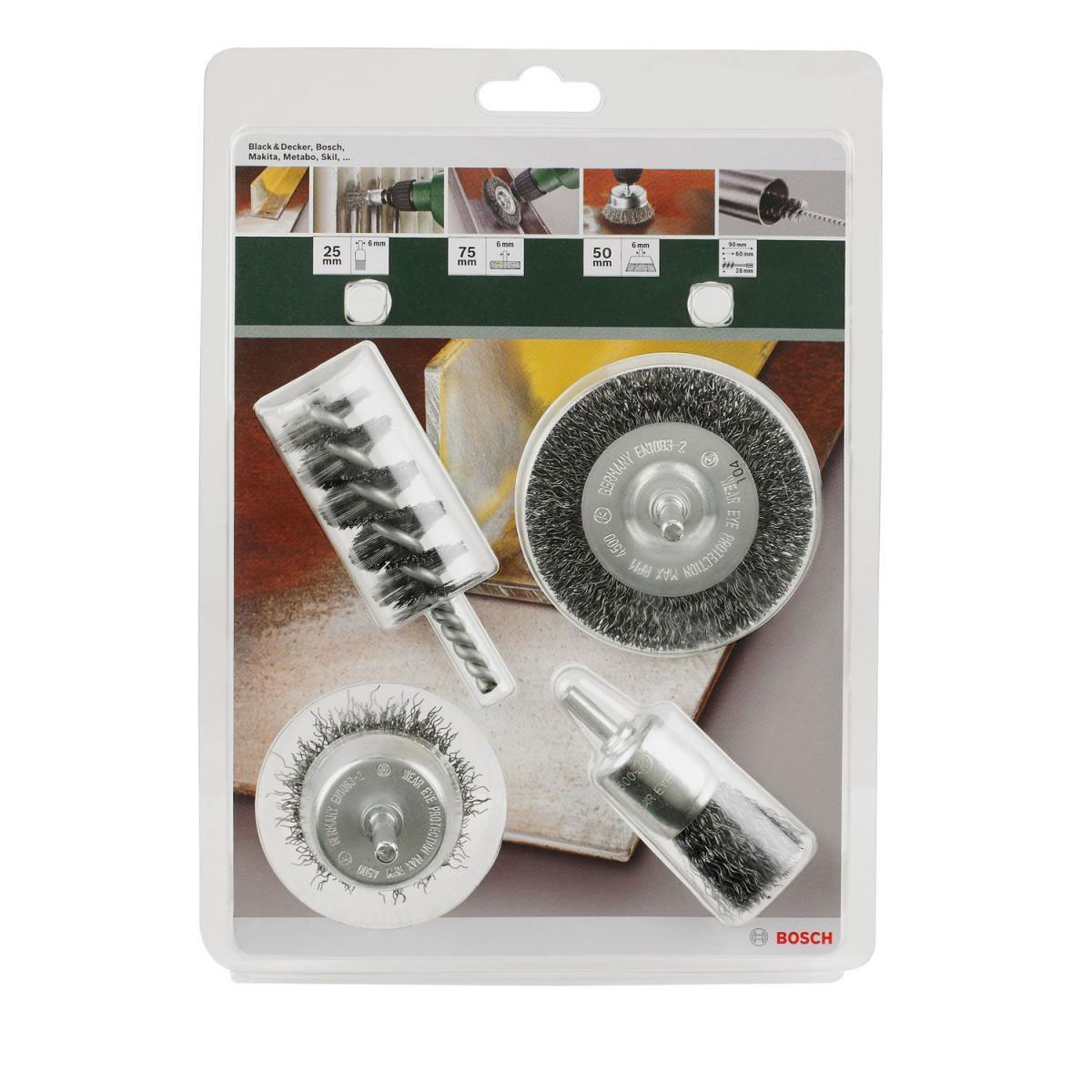 Bosch  DIY Drahtbürsten-Set 4- teilig  Bild 3