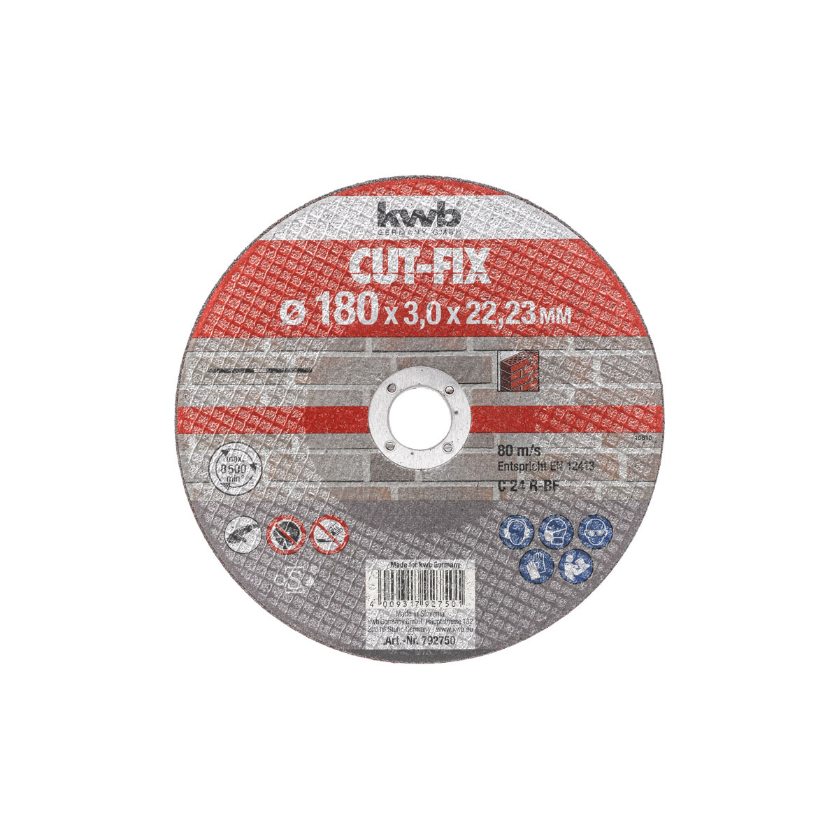 kwb  Trennscheibe Cut Fix Steinbearbeitung Durchmesser 178 mm Bild 2