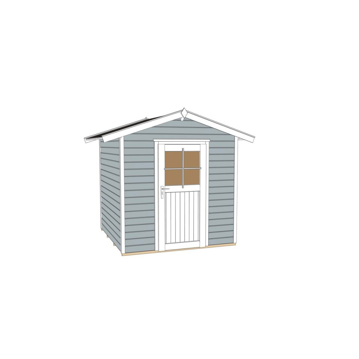 Weka Gartenhaus 223 Größe 1 grau Bild 3