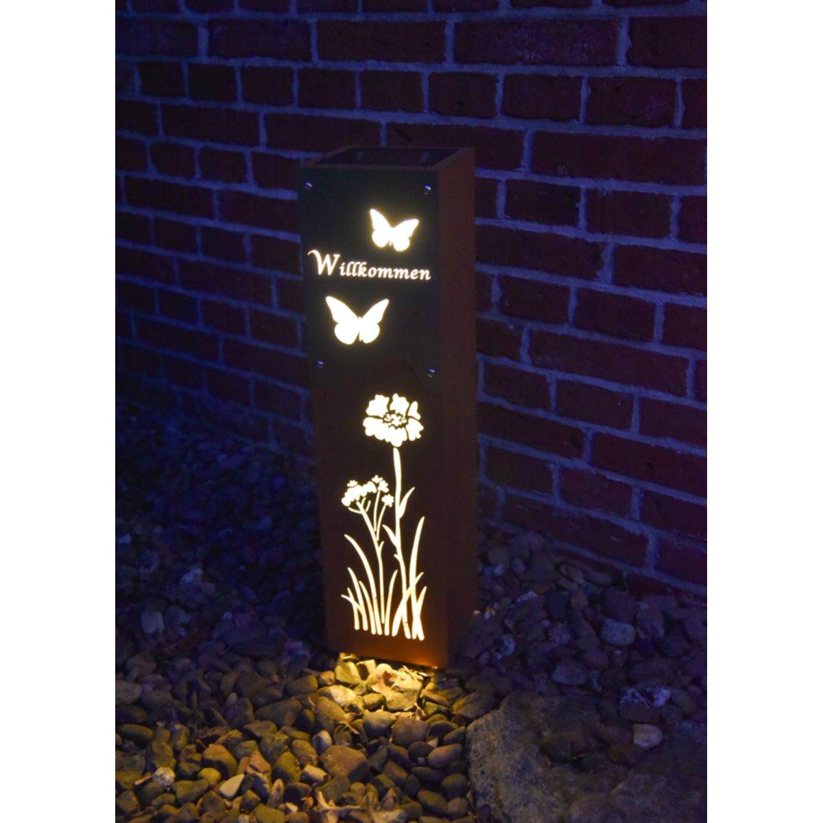 Garden Pleasure Dekosäule SALUTE Edelstahl, rostig, gebürstetes Silber Bild 6