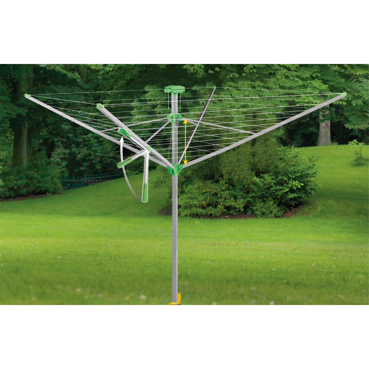 Juwel Wäschespinne „Novaplus 600 Lift“ höhenverstellbar inkl. Schutzhülle Bild 2