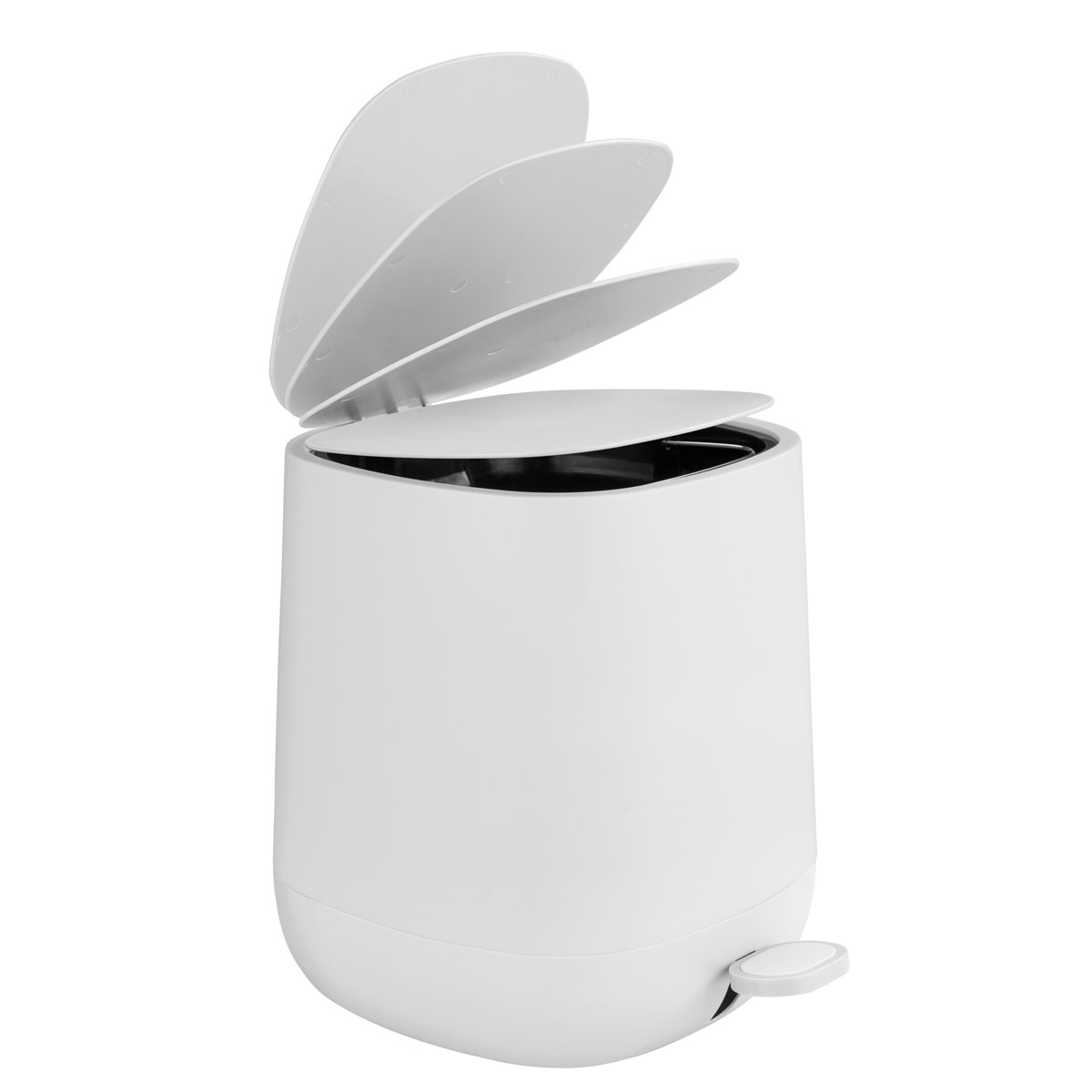 Wenko  Treteimer Davos Weiß 5 L Kosmetikeimer Abfalleimer Bild 1