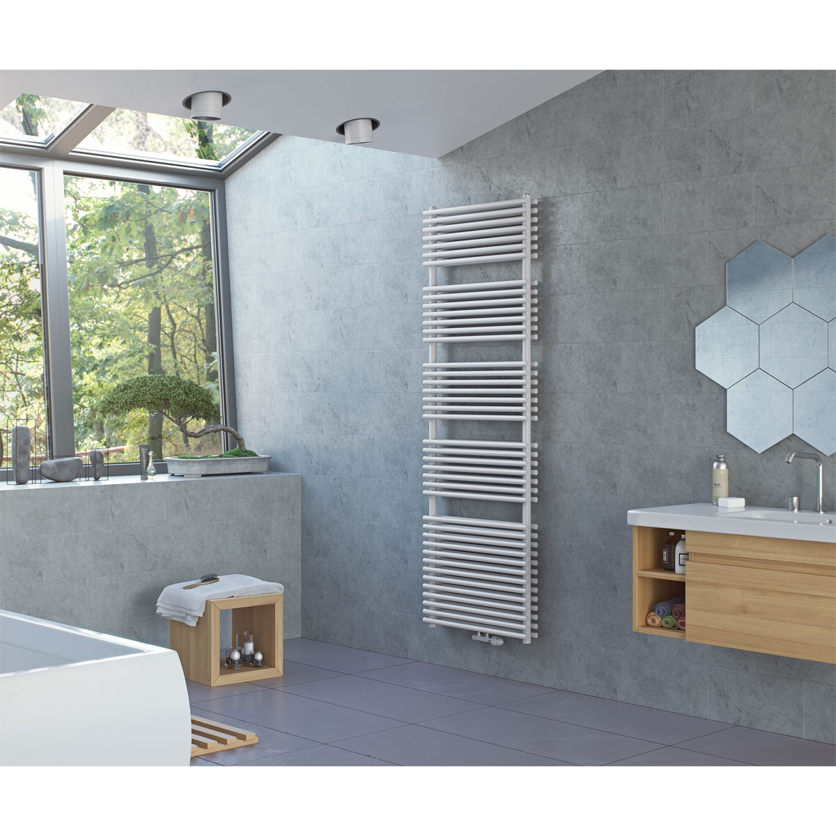 Ximax  Badheizkörper Tec Duplex 1838 x 600 mm 1538 Watt Mittenanschluss Weiß