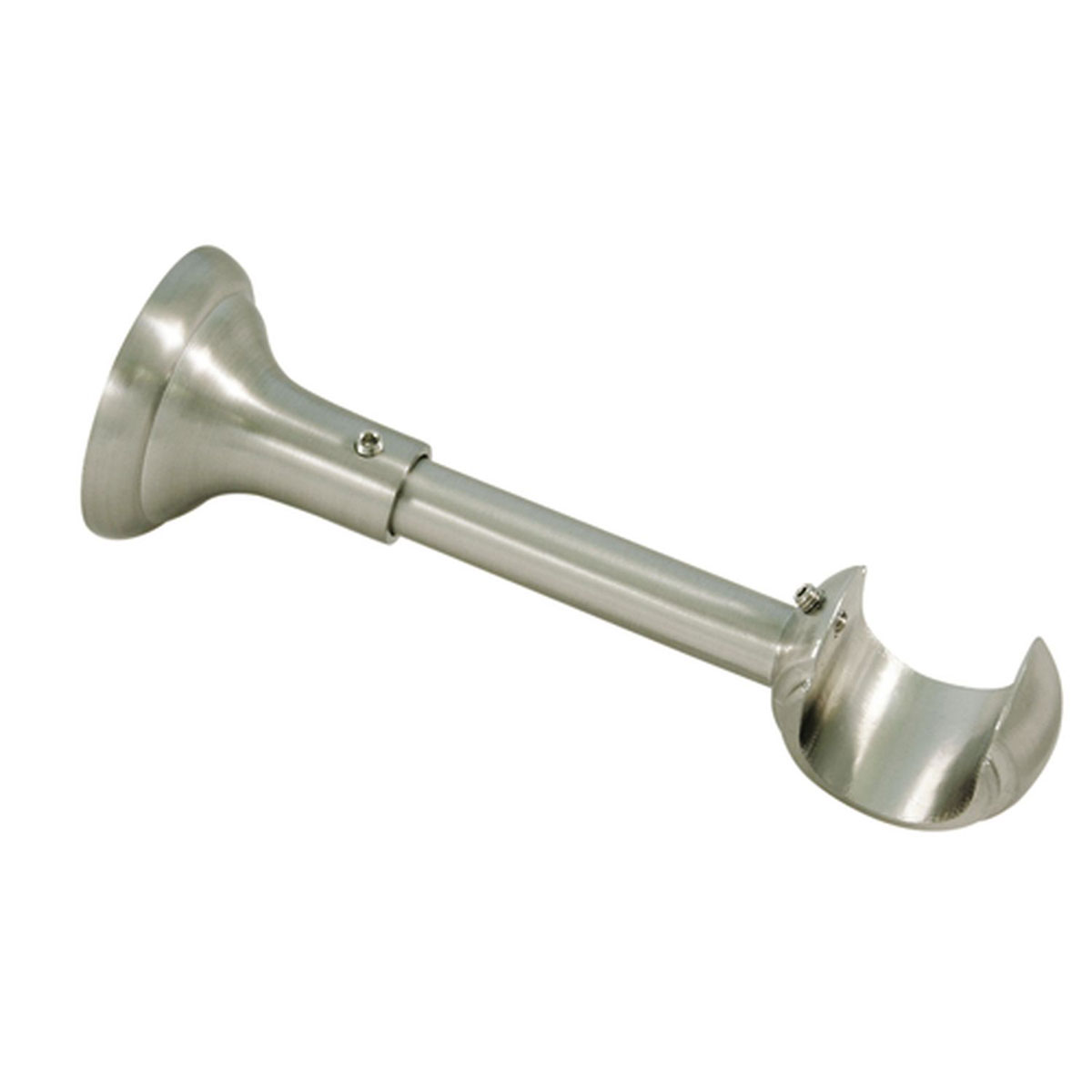 Gardinia Träger Rustikal offen für Durchmesser 25 mm 12 cm Edelstahl-optik