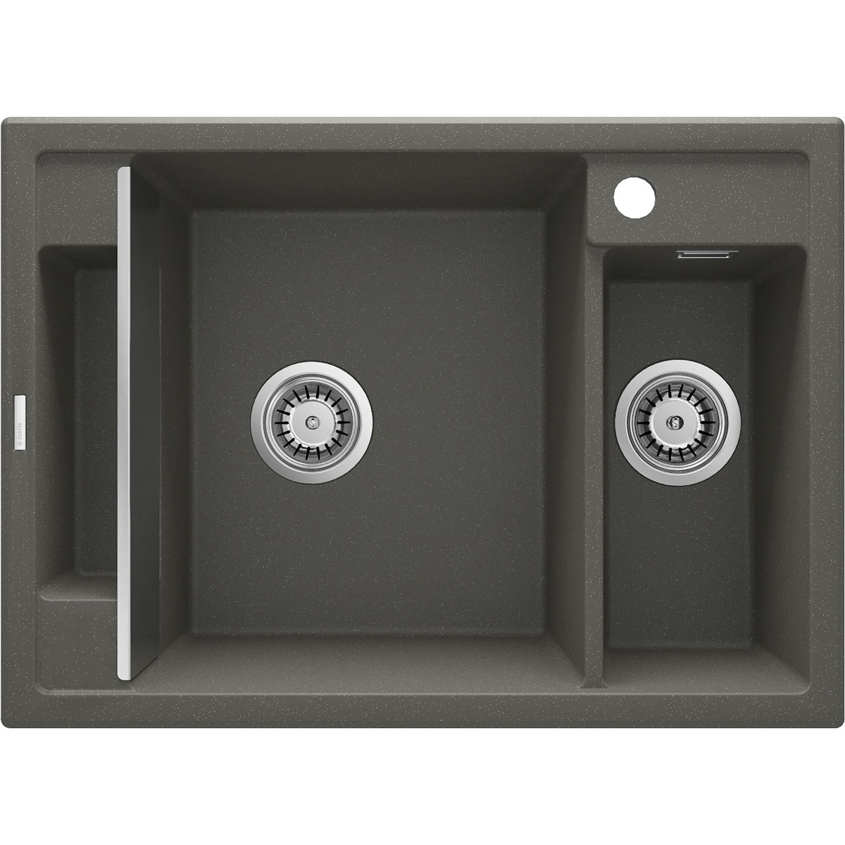 deante  1,5 Becken Granitspüle MAGNETIC ohne Abtropffläch anthrazit metallic