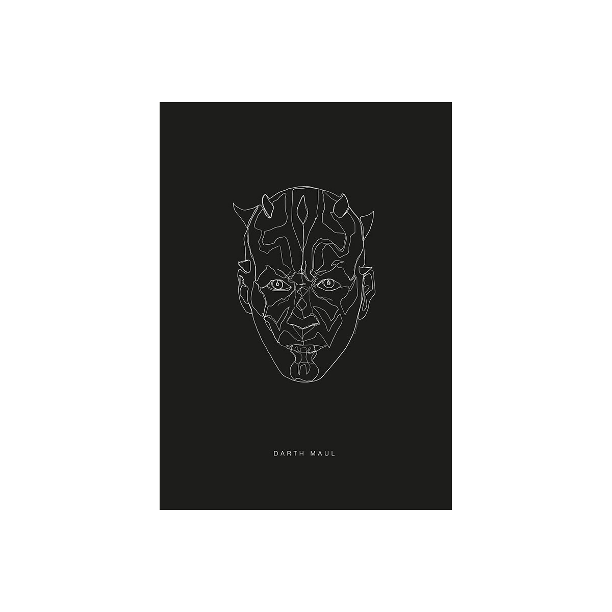 Komar  Wandbild Star Wars Lines Dark Side Maul 30x40 cm Bild 2