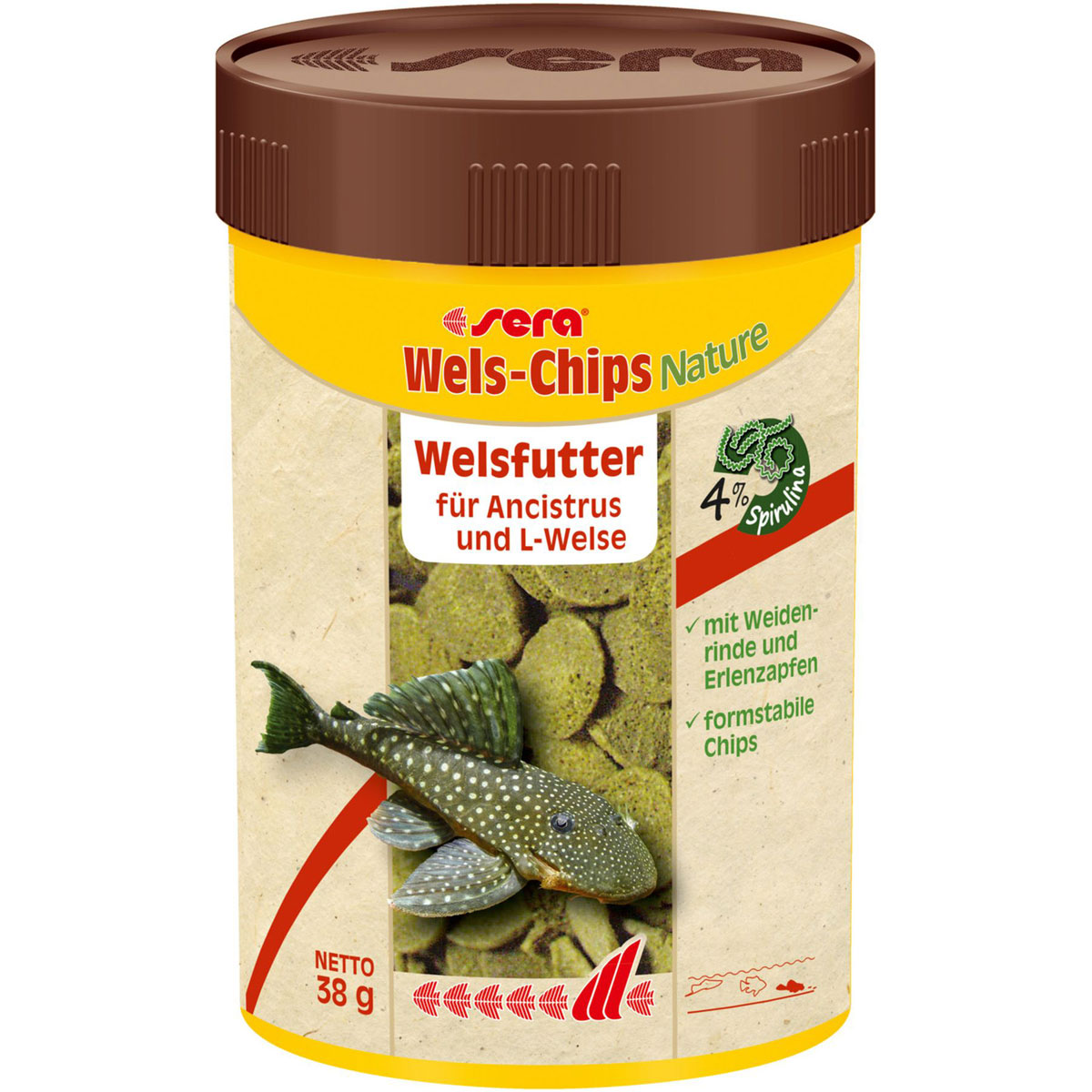 sera Pleco Chips 100ml/36gWels- und Schmerlenfutter