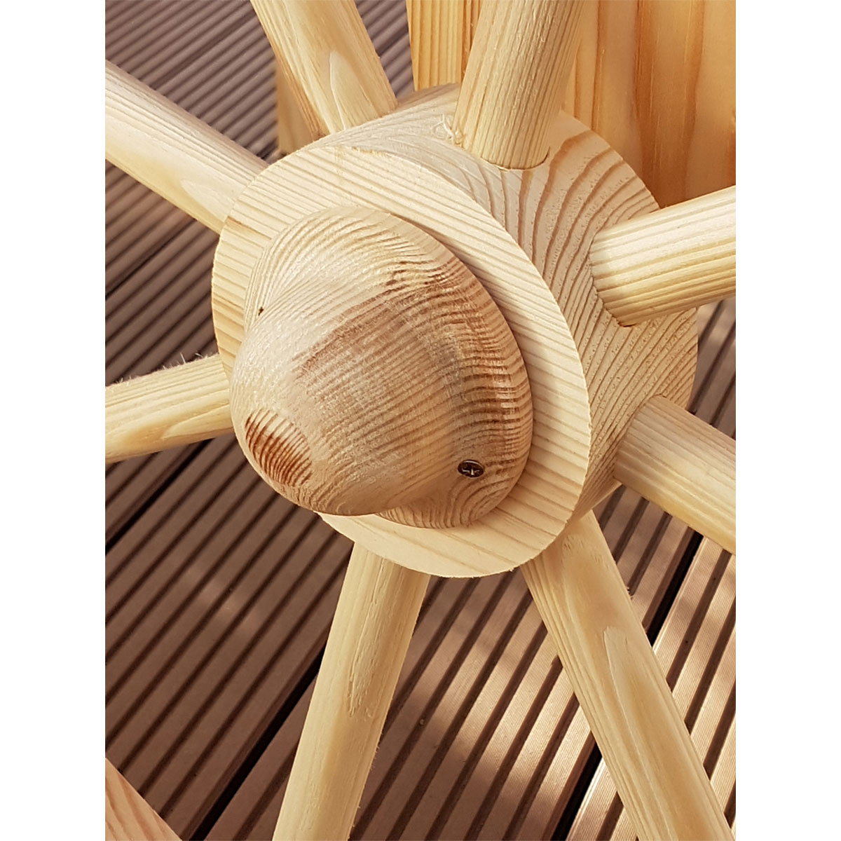 Promadino Marktwagen mit Baldachin weiß/blau Bild 5