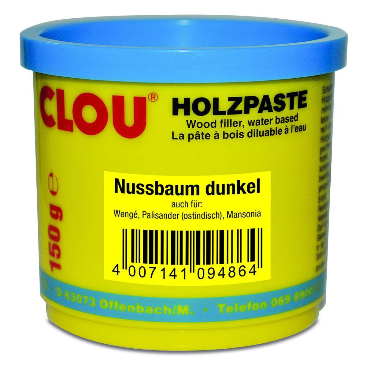 Clou Holzpaste Nussbaum dunkel 150 g