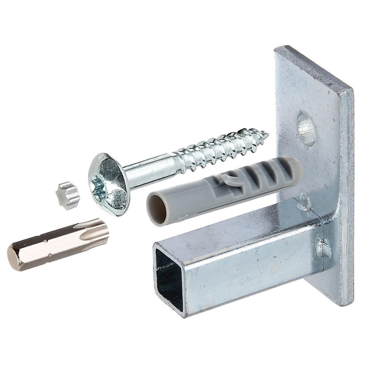 GAH Alberts Befestigungsset zu Pass-Fenstergittern Montage in der Fensterlaibung 4er-Set