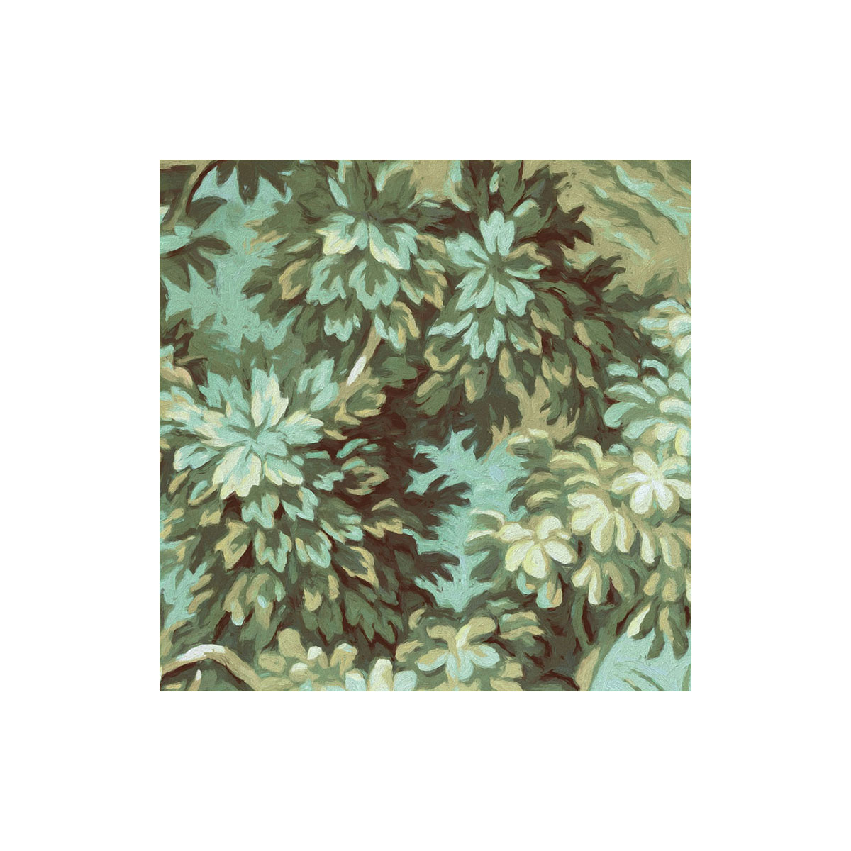 Komar  Selbstklebende Vlies Fototapete rund Greenery Durchmesser 125 cm Bild 5