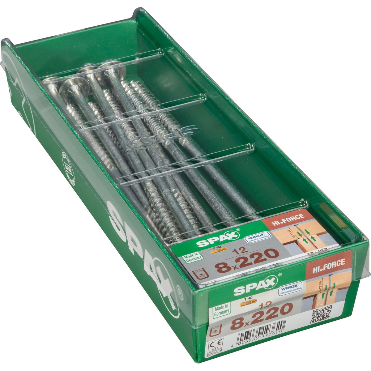 Spax Holzschrauben IN.FORCE Tellerkopf 8 x 220 XL 12 Stück Bild 2