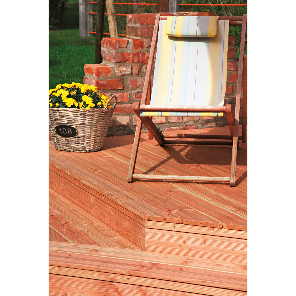 Rettenmeier Terrassendiele geriffelt 300 x 12 x 2,1 cm Bild 6