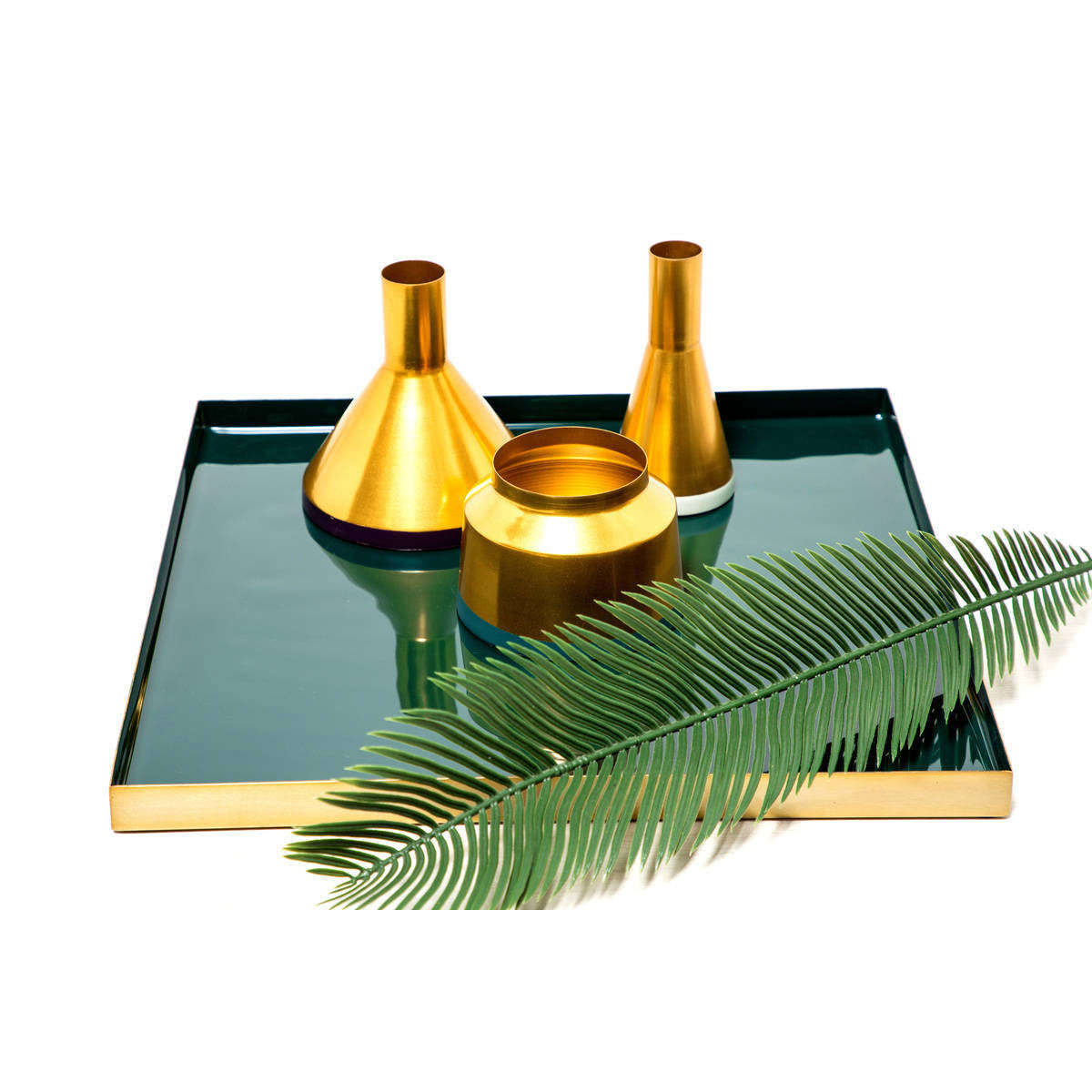 Vasen „Culture 180“, 3er-Set, gold/pflaume/hellgrau/petrol Bild 2