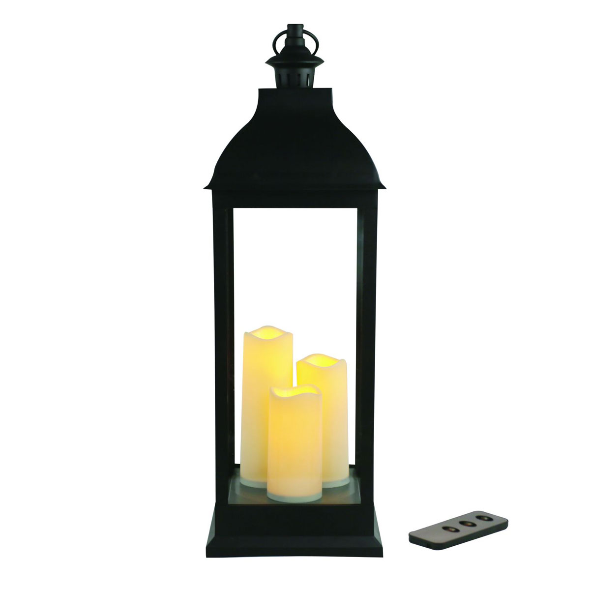 Ambientis LED-Laterne mit 3 Kerzen Timer