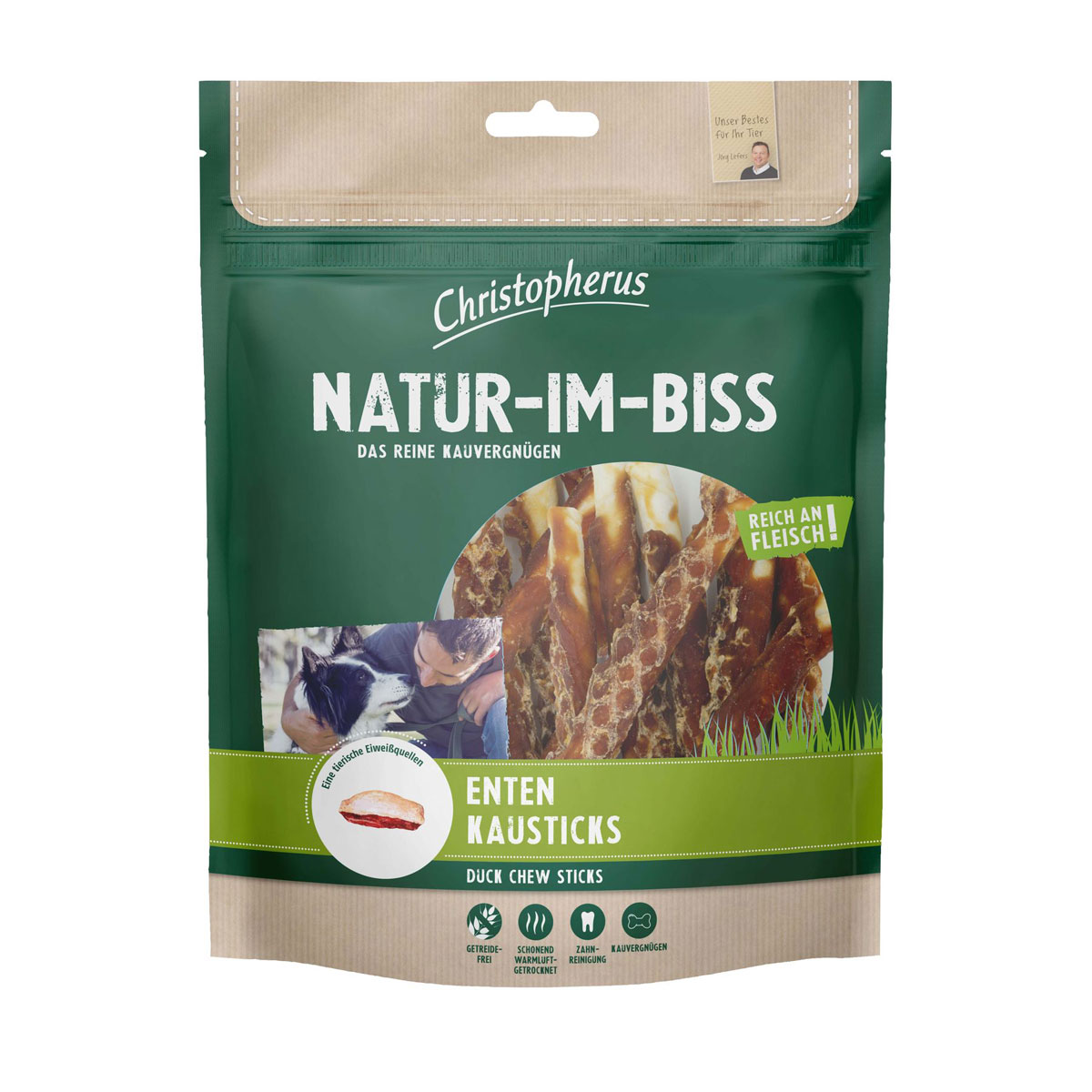 Christopherus Snack Enten Kausticks 300g