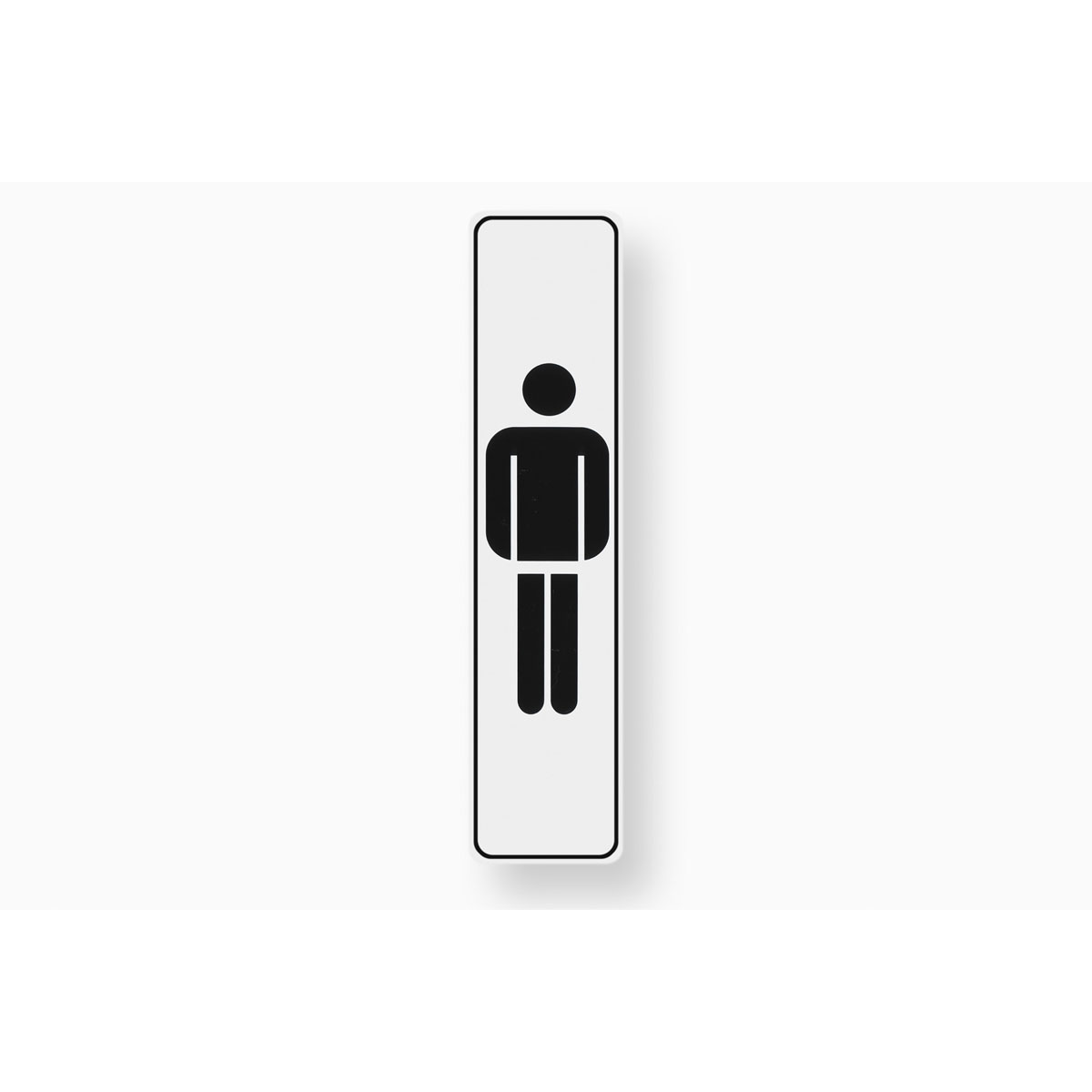 Metafranc Hinweisschild Herren Kunststoff weiß