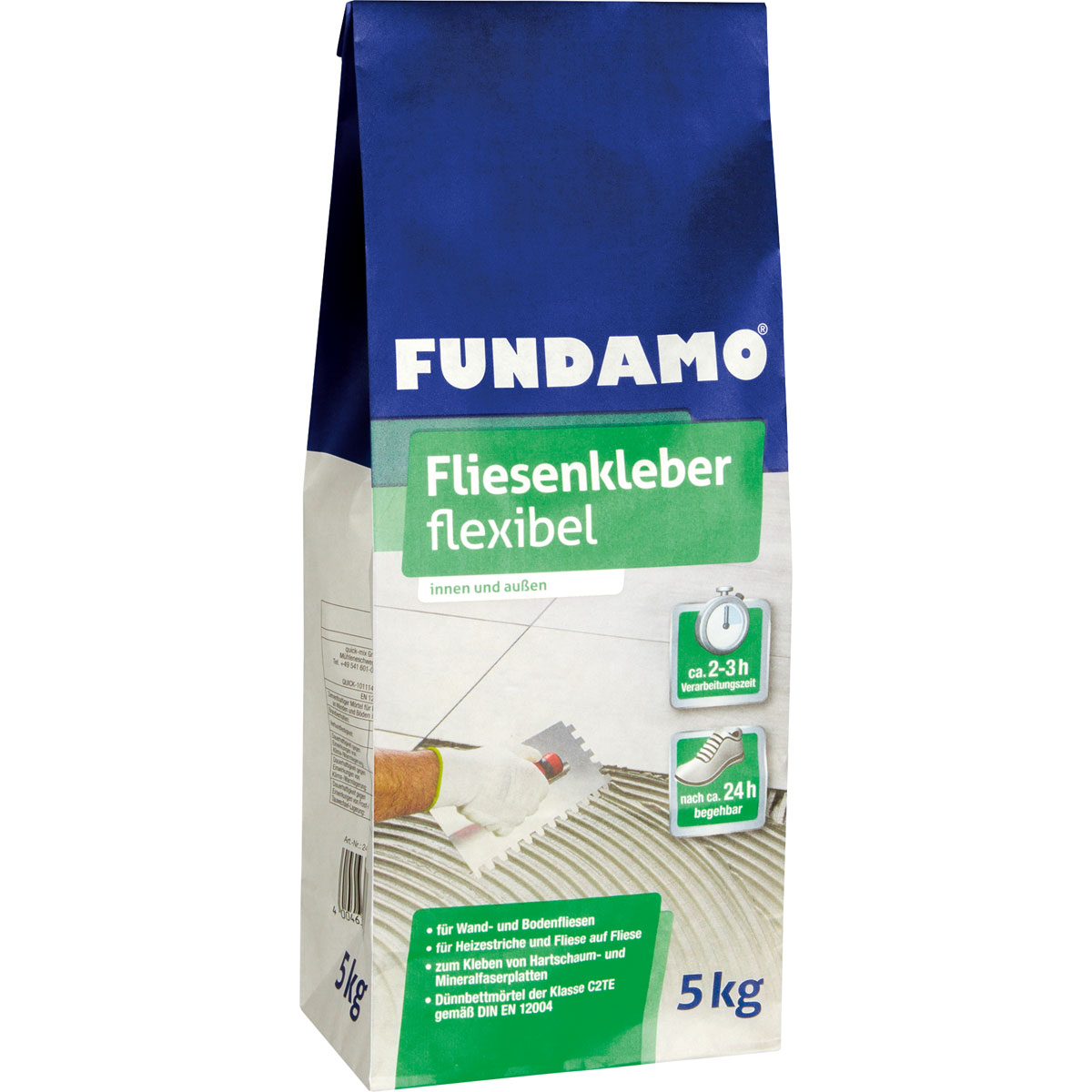Fundamo Fliesenkleber flexibel 5kg