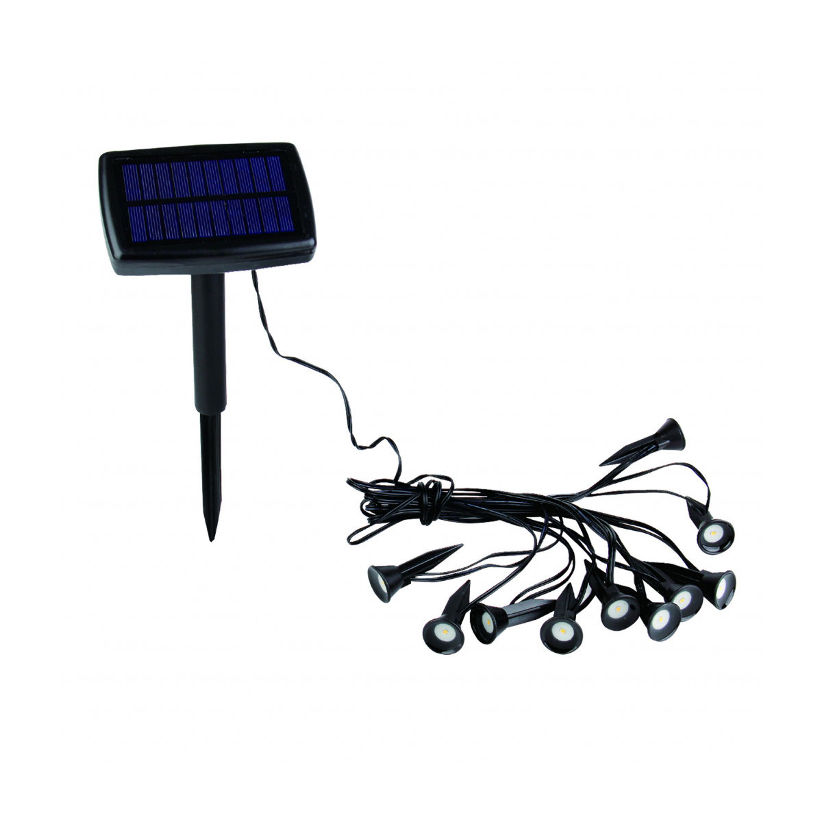Flector Garten LED-Solar-Spotlichterkette inkl 10 Spots