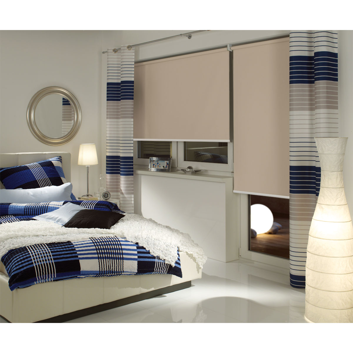 Gardinia Seitenzug-Rollo A3TV Nacht creme 102 x 180 cm Bild 4