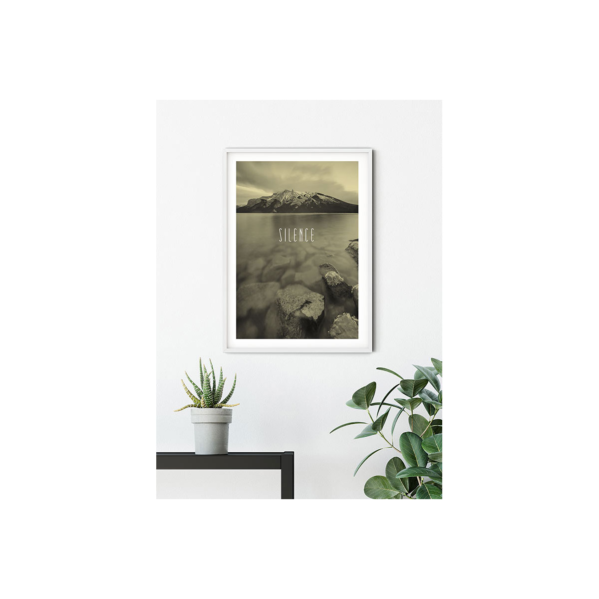 Komar  Wandbild Word Lake Silence Sand 50x70 cm Bild 4