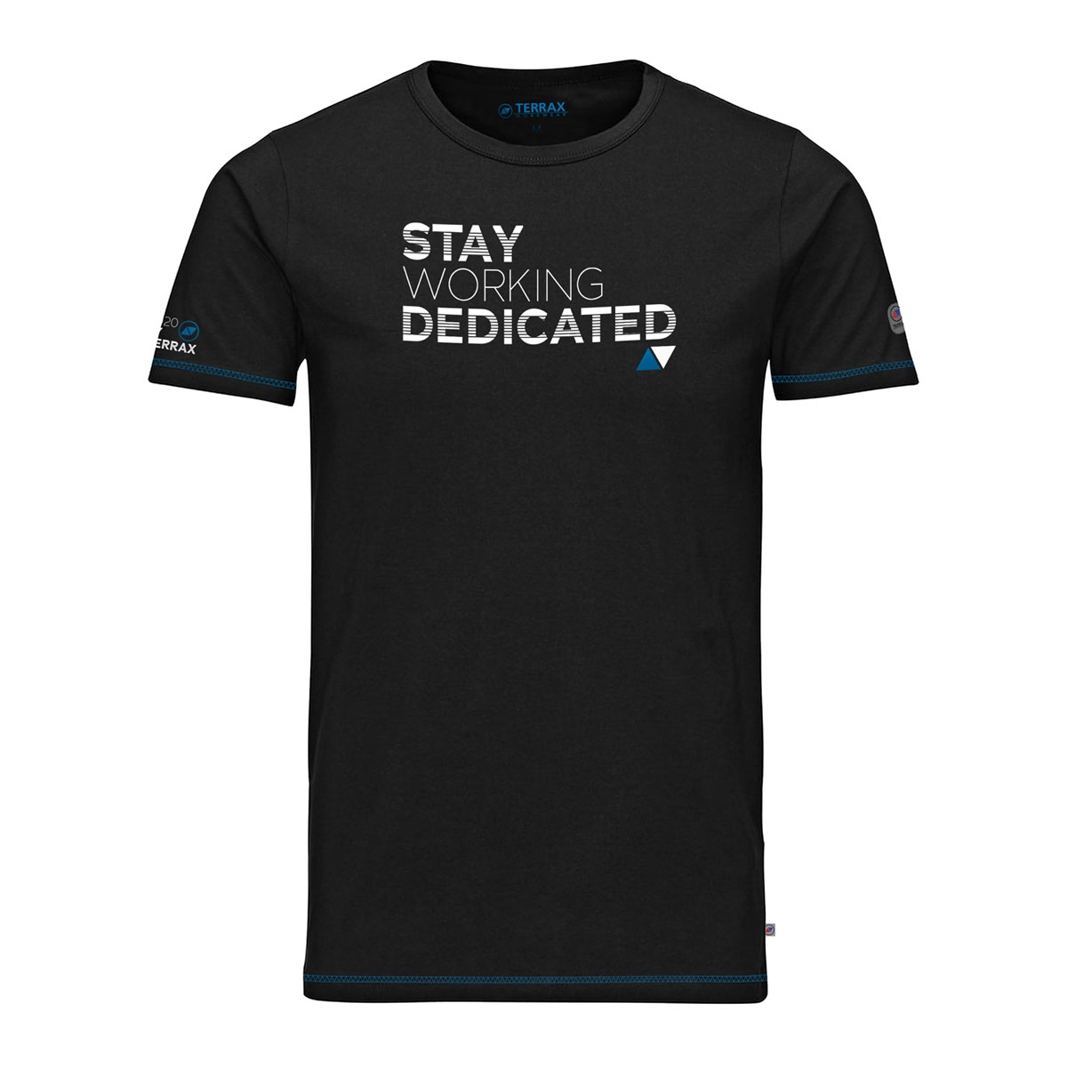 Terrax Workwear T-Shirt schwarz-azur Größe 3XL