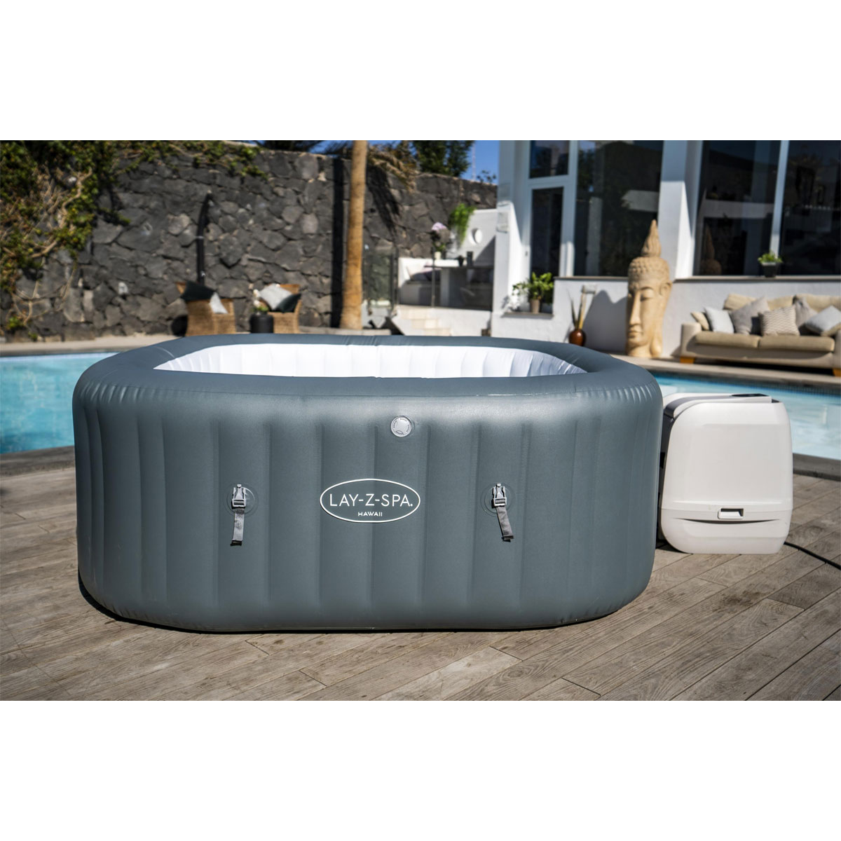 Bestway Whirlpool LAY-Z-SPA Hawaii HydroJet Pro 180 x 180 x 71 cm Bild 5
