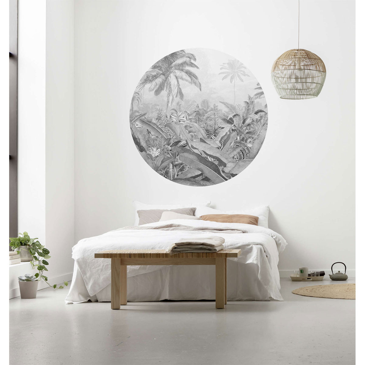 Komar  Selbstklebende Vlies Fototapete rund Amazonian Spirit Durchmesser 125 cm