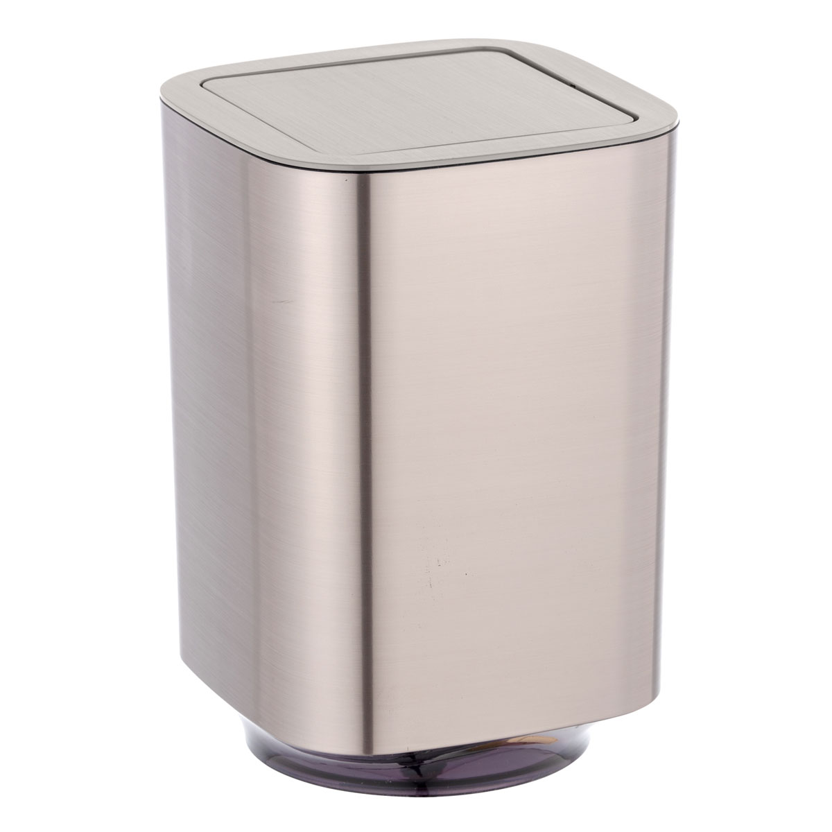 Wenko  Schwingdeckeleimer Auron Silber Kosmetikeimer mit Schwingdeckel 5,5 l Bild 1