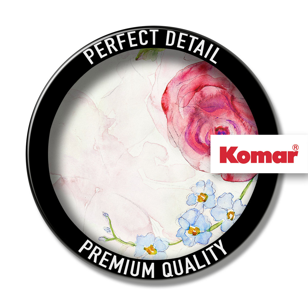 Komar  Selbstklebende Vlies Fototapete rund Floret Durchmesser 125 cm Bild 3