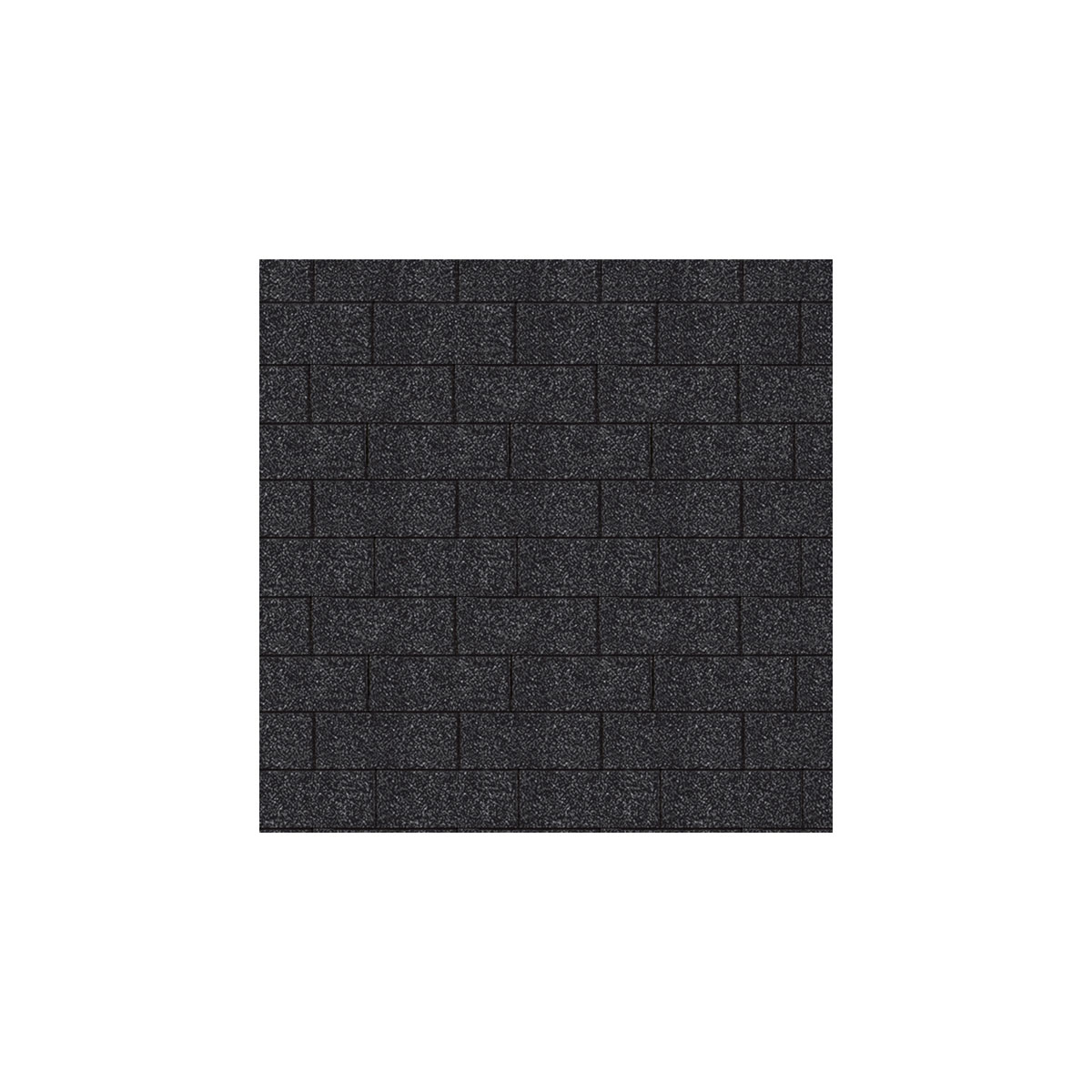 Karibu  Schindeln Rechteck schwarz 3 m²