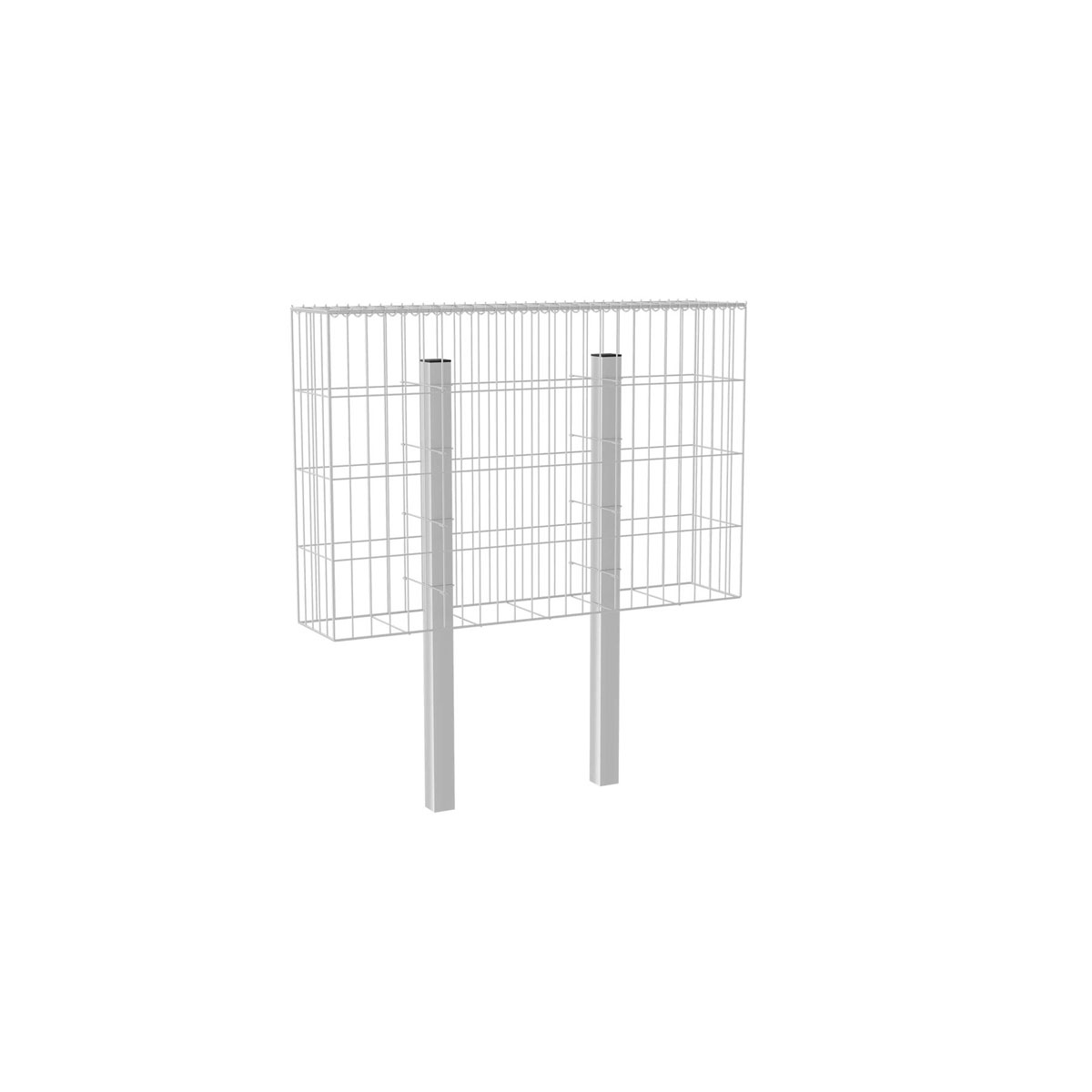 Wilk Gabionen-Zaun 120 x 80 x 25 cm Bild 1