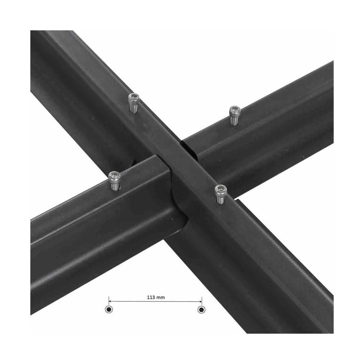 Siena Garden Stahlkreuz-Schirmständer 4 kg 100 x 100 x 6 cm anthrazit Bild 3