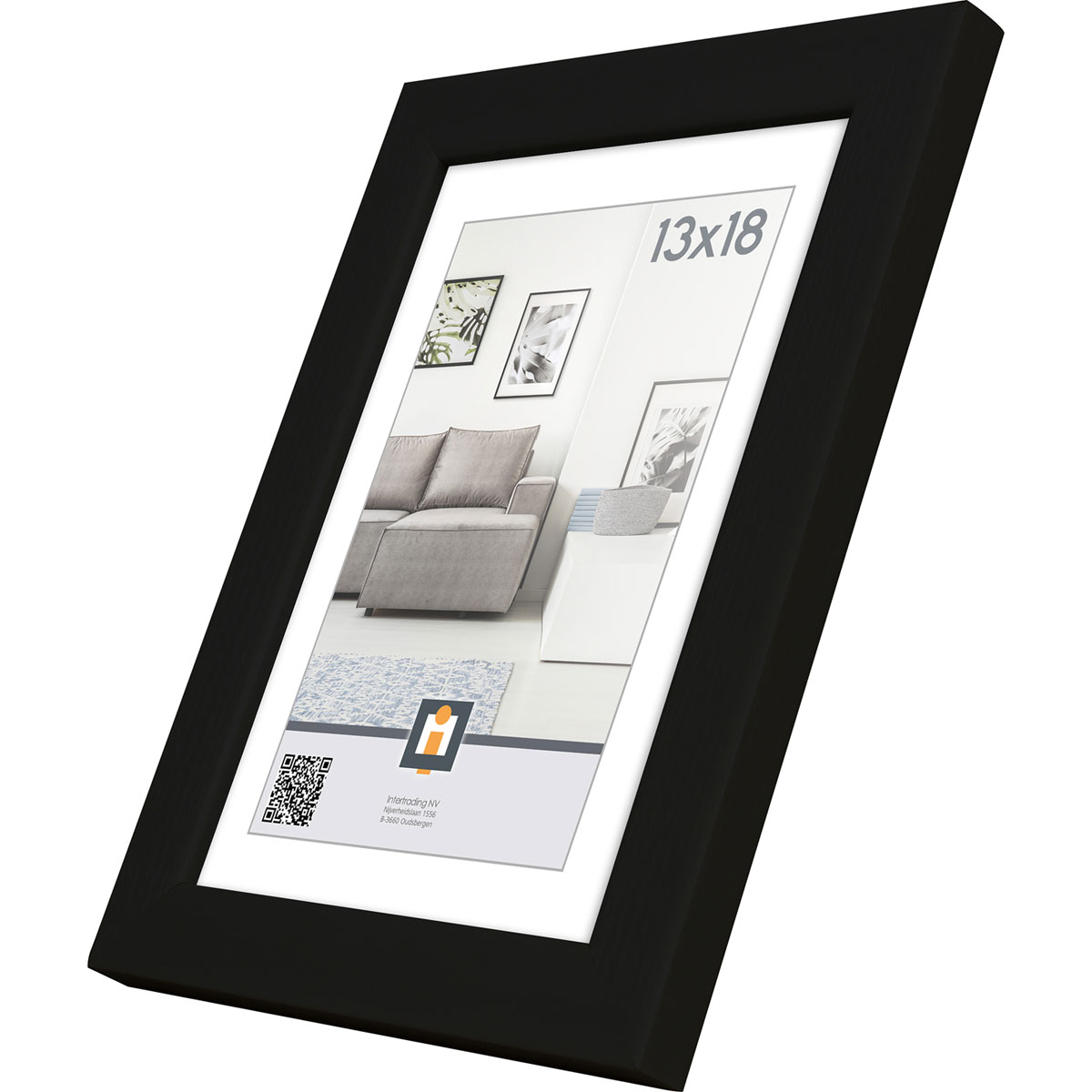 Bilderrahmen Livorno 13x18 cm schwarz Bild 2