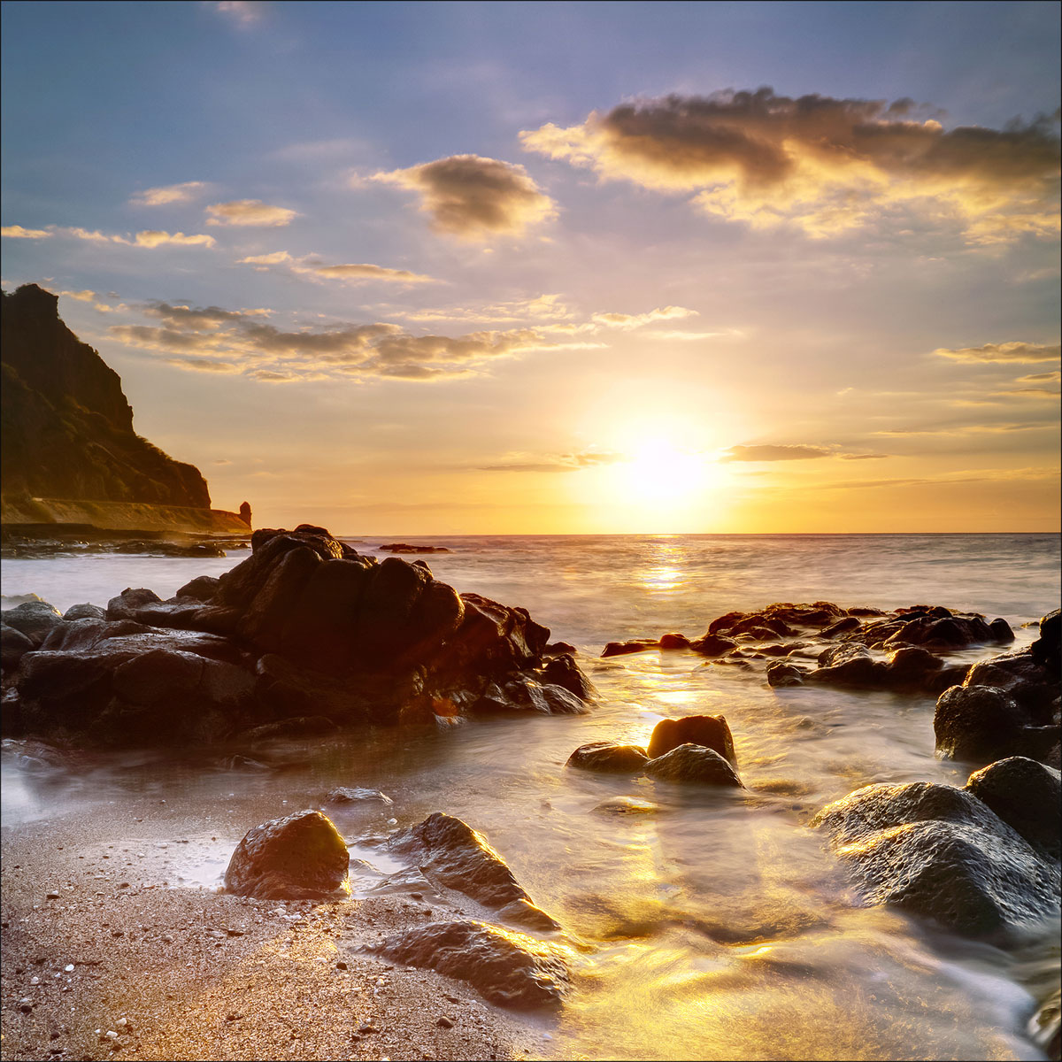 Glas-Art Island 30 x 30 Glasbild