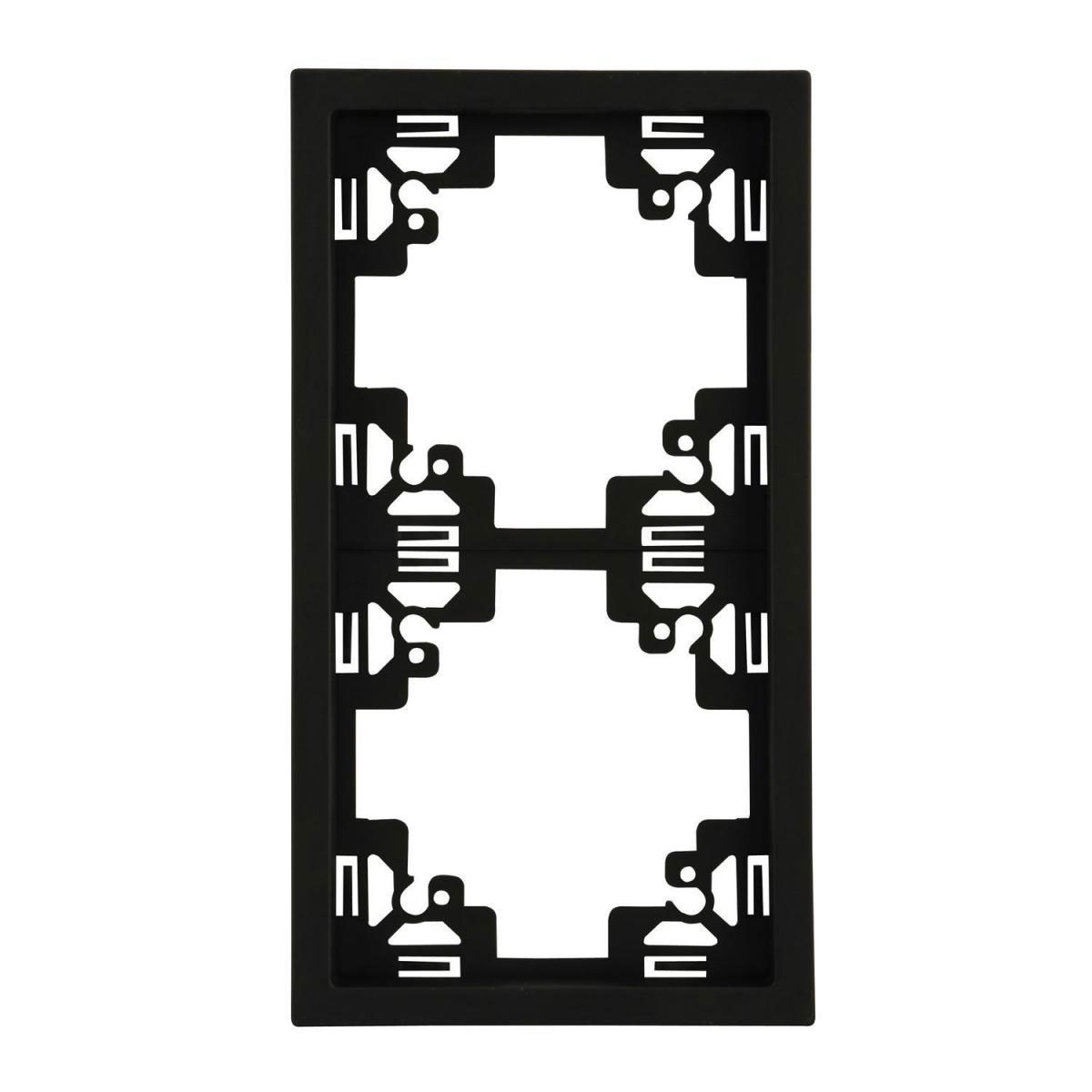 Unitec Abdeckrahmen Sao Paulo 2-fach anthrazit Serie 902