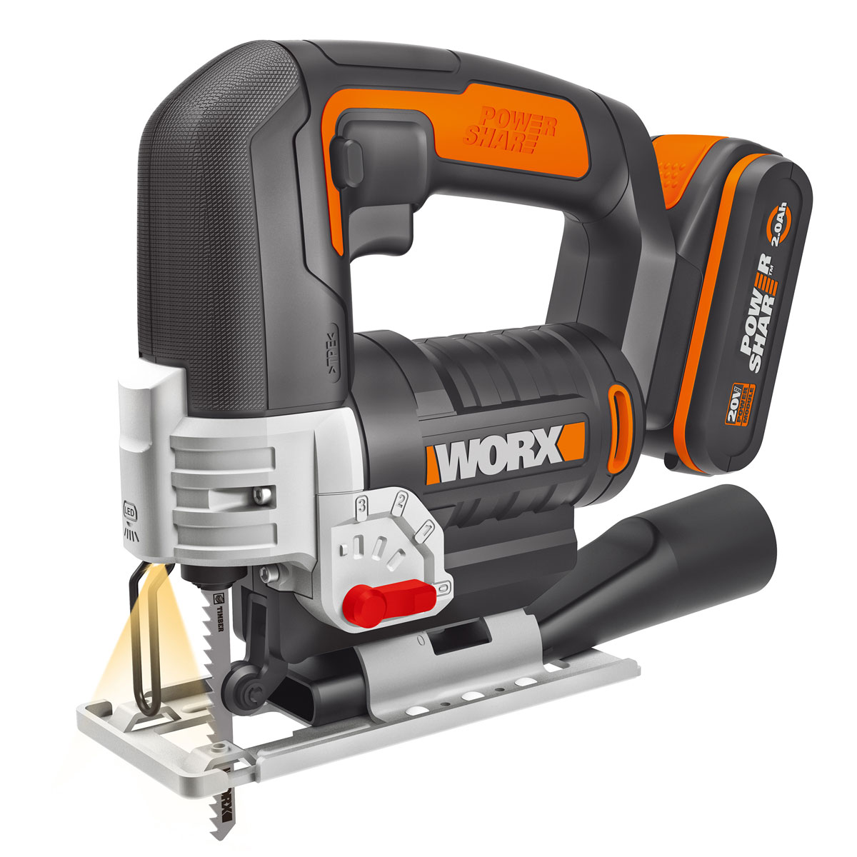 Worx Akku Stichsäge-Set WX543 Bild 2