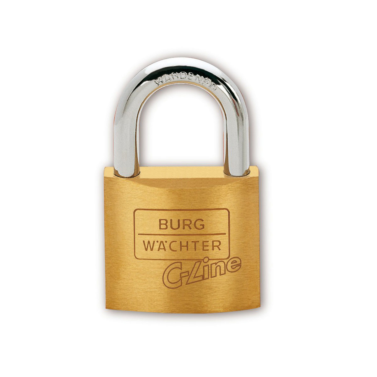 Burg Wächter Zylinder-Vorhängeschloss 222 61 40 x 61 x 12,8 Messing