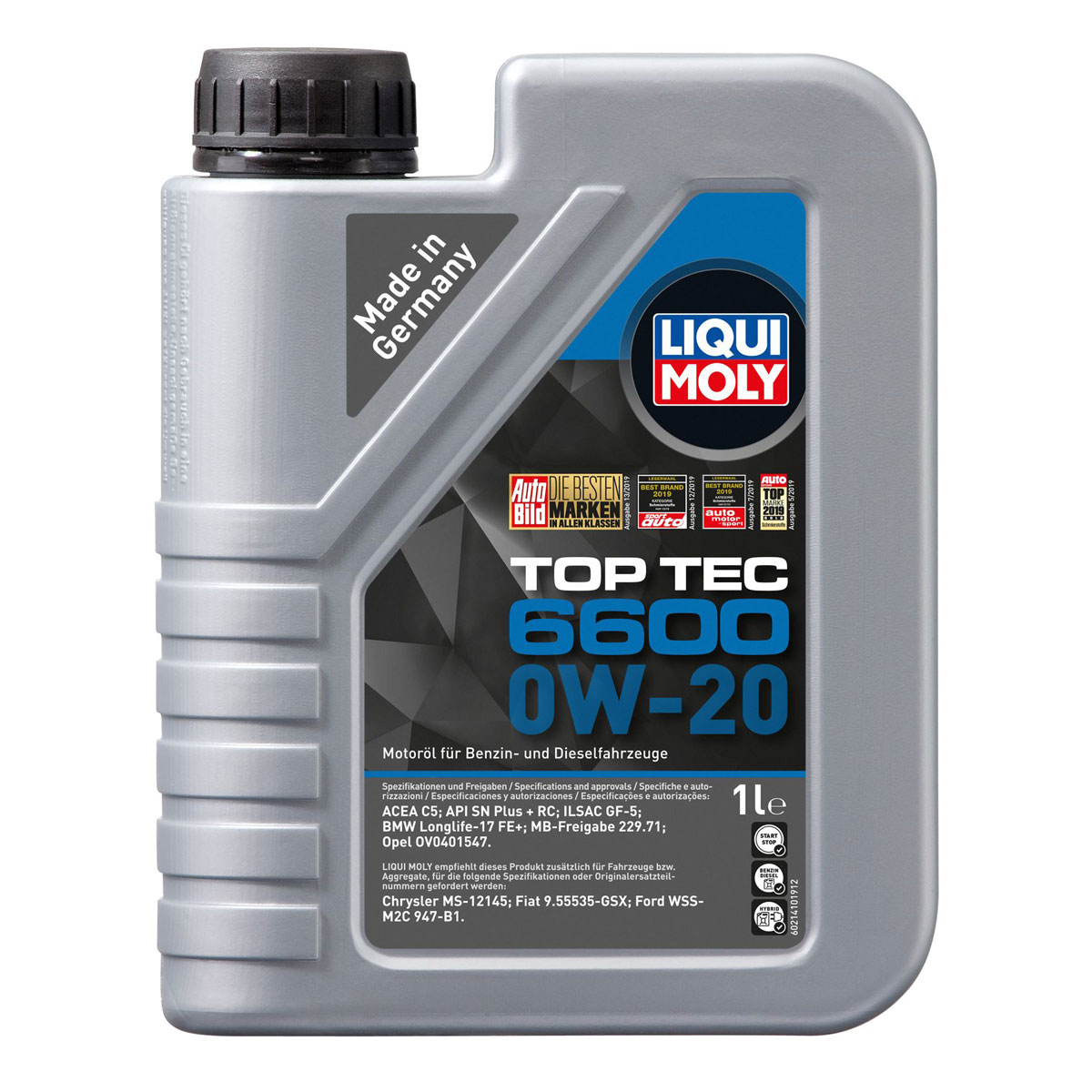 Liqui Moly Leichtlauf-Motor-Öl Top Tec 6600 0W-20 1 L