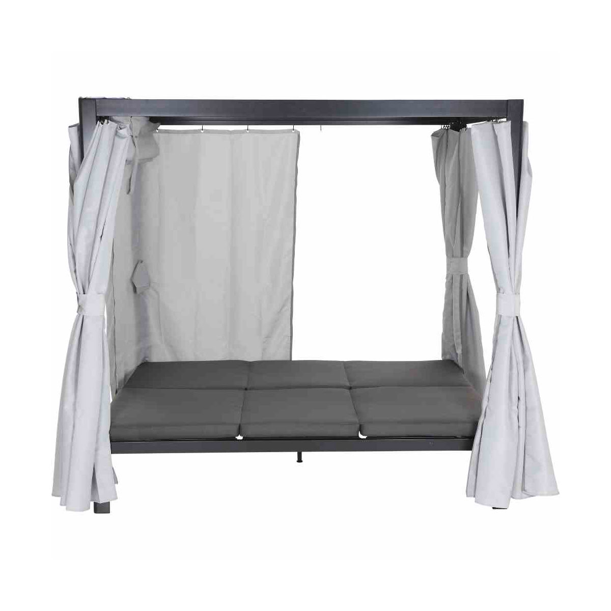 Siena Garden Sofabett „Waikiki“, mehrfach verstellbar, anthrazit/grau Bild 6